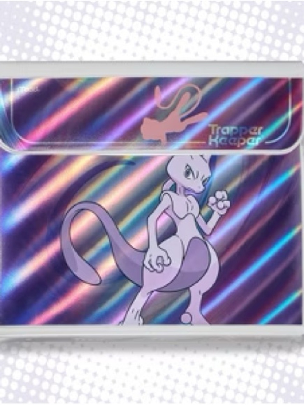 Holographic Mewtwo Trapper Keeper and Card Sleeve